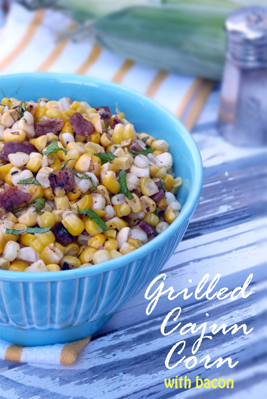 Grilled Cajun Corn with Bacon