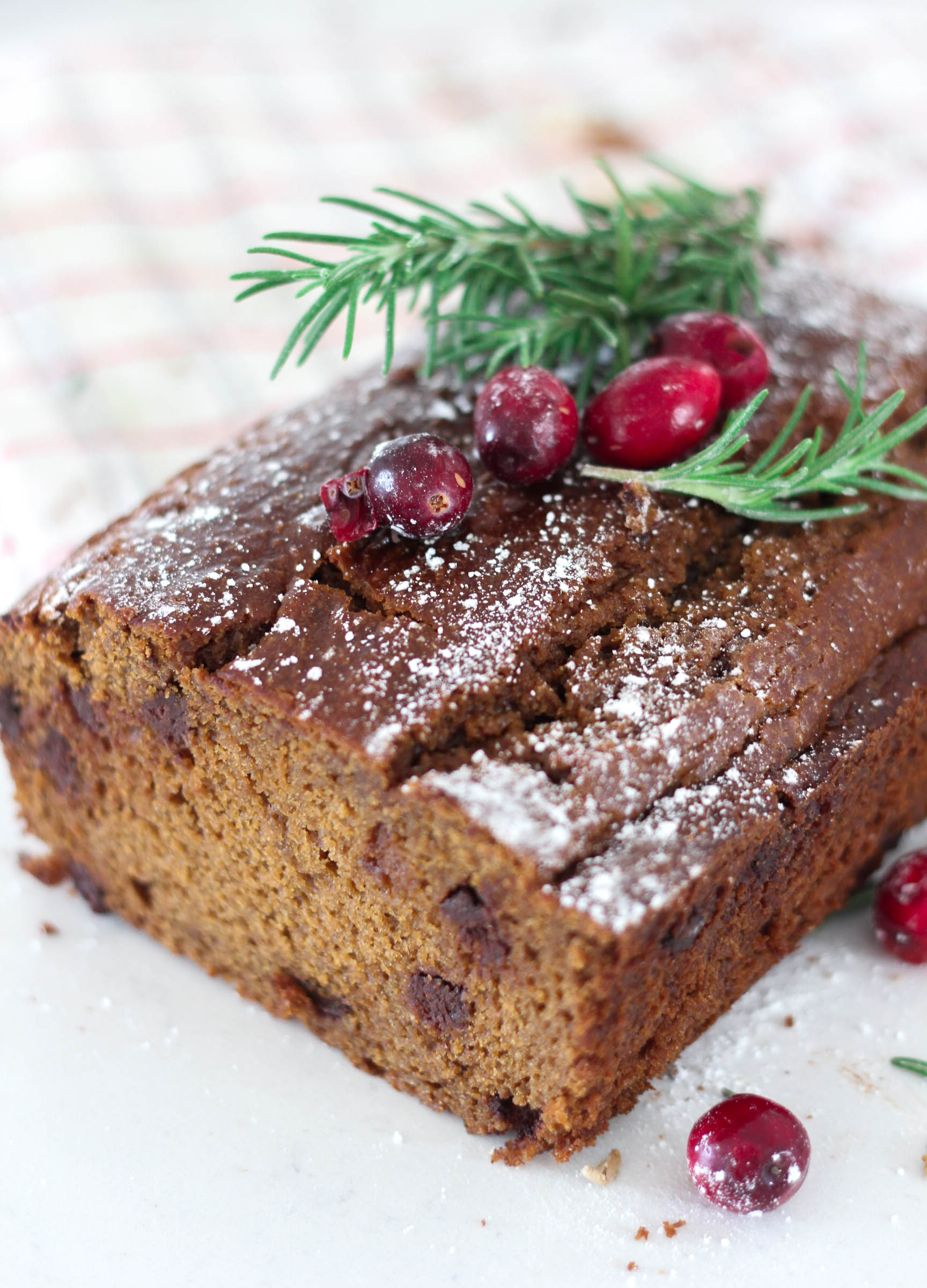 Chocolate Chip Gingerbread Loaf